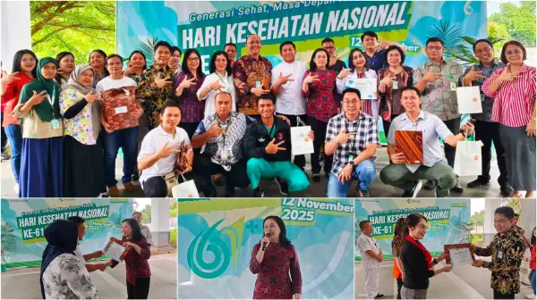 Catatan Manis di HKN ke-61 RSUP Kandou Manado: Kegiatan Sukses, Diganjar Penghargaan Kemenkes