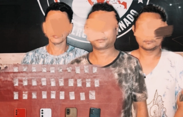 Komitmen Pemberantasan Narkoba, Dalam Dua Hari Tiga Pengedar Sabu Ditangkap Polresta Manado