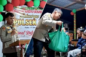 Jelang Natal di Polsek Kakas, Saat Polisi Berbagi Kasih dengan Kaum Disabilitas