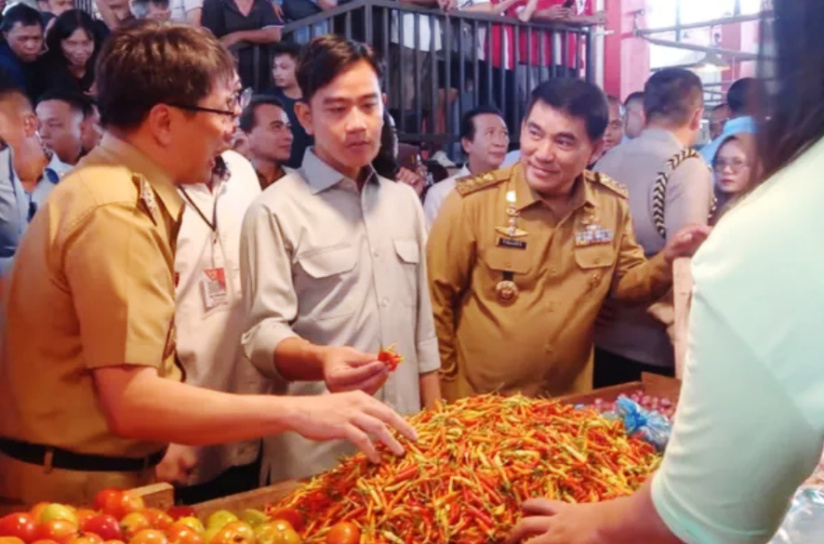 Pantau Harga Jelang Nataru, Wapres Gibran Kunjungi Pasar Bersehati Manado