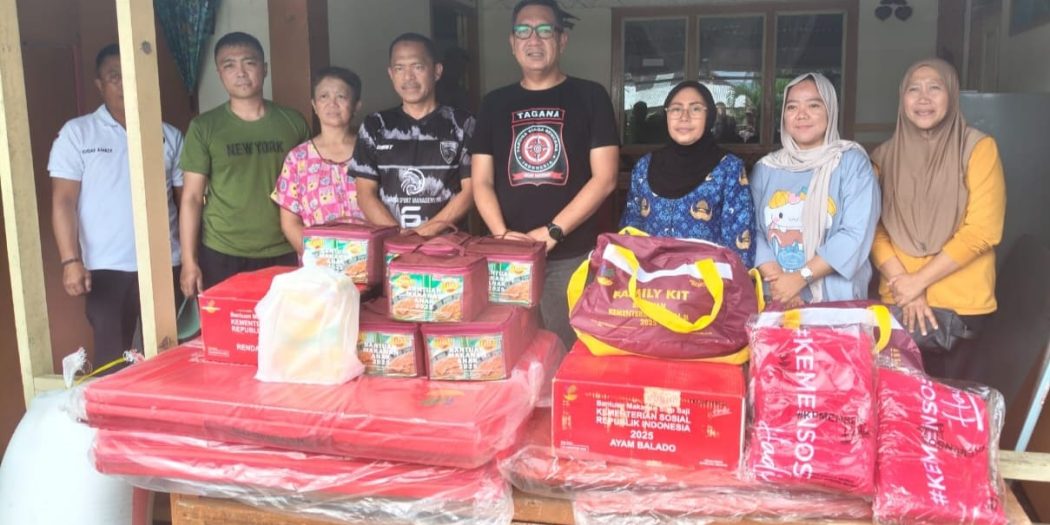 Pemkot Kotamobagu Melalui Dinas sosial, Menyalurkan Bantuan Pada Korban Kebakaran