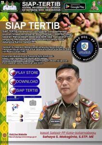 Satpol PP dan Damkar Kotamobagu Imbau Masyarakat Unduh Aplikasi SIAP TERTIB untuk Pelaporan Cepat