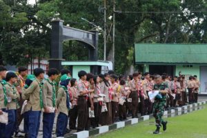 Komandan Kodim 1303/Mengapresiasi Tingginya Minat Pelajar Mengikuti Persami KKRI