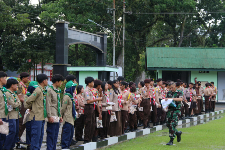 Komandan Kodim 1303/Mengapresiasi Tingginya Minat Pelajar Mengikuti Persami KKRI