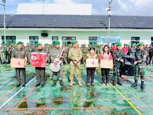 Peringati Hari Juang TNI AD ke-80, Dandim 1301/Sangihe Pimpin Upacara dan Serahkan Bantuan