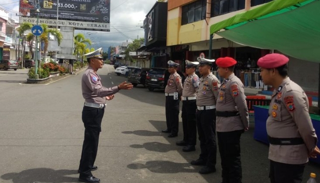 Polres Kotamobagu Kerahkan Personil di Sejumlah Pos Pengamanan,Guna Menjaga Keamanan Jelang NATARU Nanti