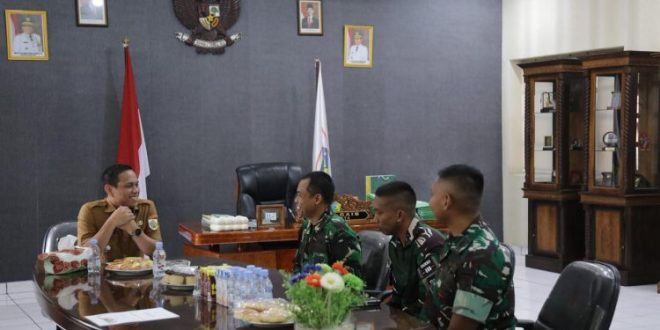 Walikota Kotamobagu Menerima Audiens Komandan Batalyon Yonif TP 868