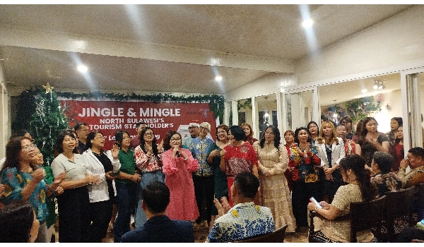 Merajut Kebersamaan, Satgas Pariwisata Sulut Rayakan Natal Bersama