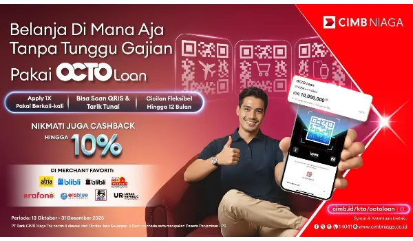 CIMB Niaga Hadirkan Fitur Bayar QRIS Pakai OCTO Loan, Transaksi Makin Fleksibel