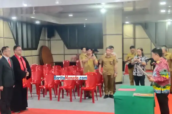 BREAKING NEWS! Jackson Ruaw Resmi Dilantik Jadi Sekretaris DPRD Minahasa Utara