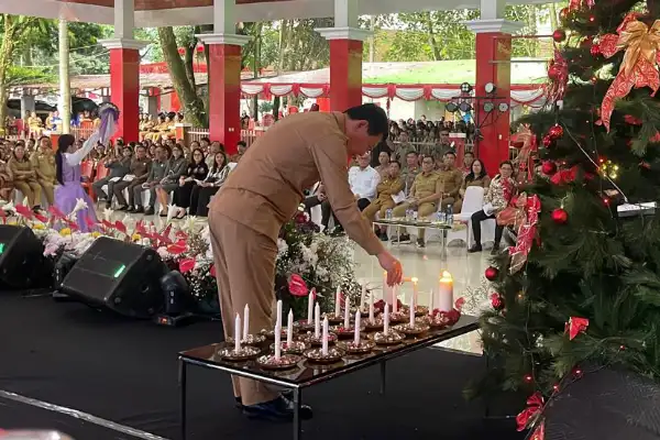 Pesan Menyejukkan Victor Mailangkay di Perayaan Natal Bersama Pemkab Minahasa Utara