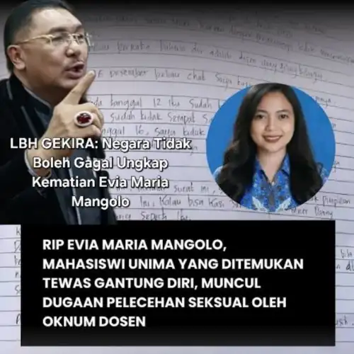 Kematian Mahasiswi Unima di Tondano: Ujian Serius Penegakkan Hukum dan Perlindungan HAM