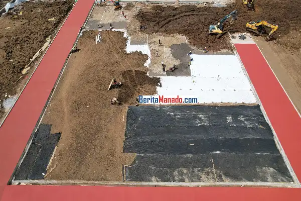 Totalitas Tanpa Kompromi, PT Favor Indah Jaya Hampir Rampungkan Alun-alun Minahasa Utara