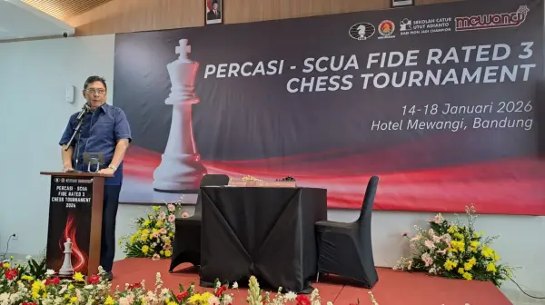 PERCASI–SCUA FIDE Rated 2026 Digelar di Bandung, Ajang Strategis Dongkrak Rating dan Gelar Pecatur Indonesia