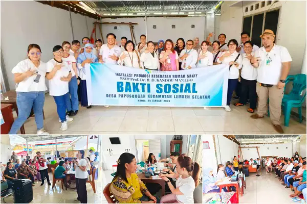 Dekatkan Layanan Spesialis, RSUP Kandou Manado Gelar Baksos Kesehatan di Kepulauan Lembeh Selatan