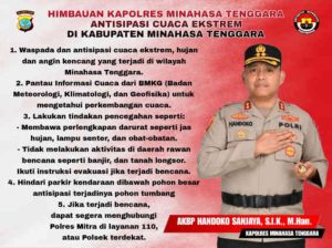 Respons Cepat Cuaca Buruk: Kapolres Mitra Siagakan Layanan 110 untuk Masyarakat
