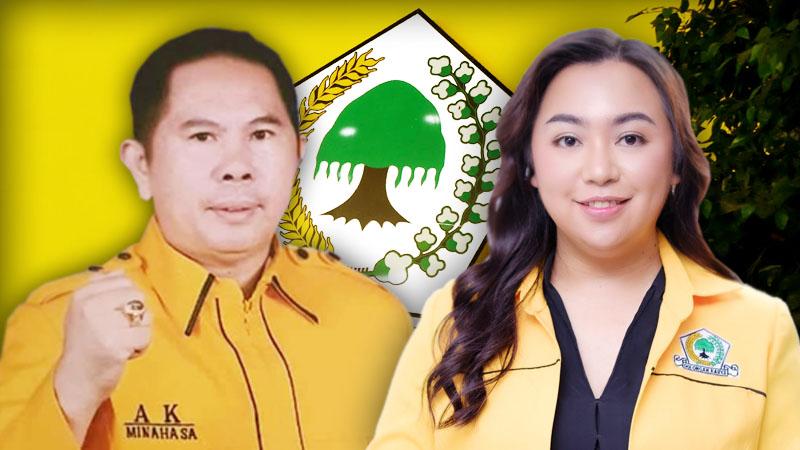 Adrie Kamasi – Okstesi Runtu, Dua Kader Terbaik Calon Pemimpin Golkar Minahasa