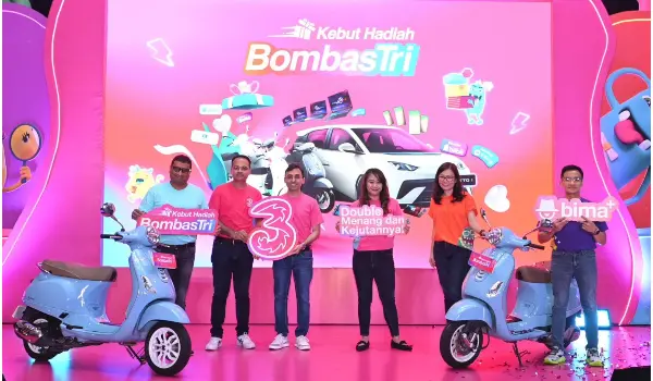Program Kebut Hadiah BombasTri Sukses Tarik 29 Juta Tiket dari Seluruh Indonesia