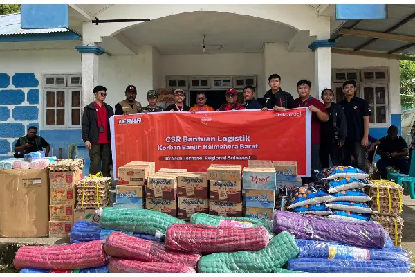 Jaringan Telkomsel Pulih Total, Bantuan Logistik Mengalir ke Korban Banjir Halmahera Barat