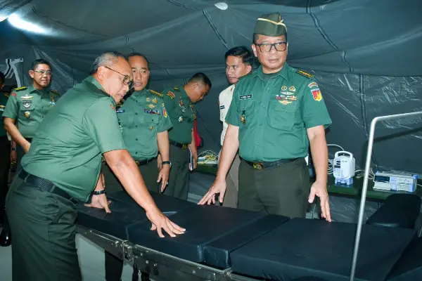 Pangdam XIII/Merdeka Tinjau Kesiapan Rumah Sakit Lapangan Kesdam di Manado