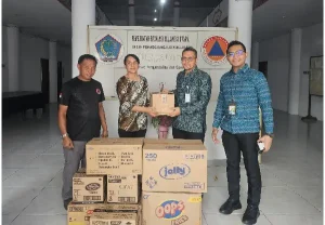 BPJS Ketenagakerjaan Manado Salurkan Bantuan Hasil Donasi Karyawan untuk Siau