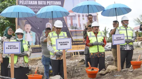 Resmi! Pembangunan Gedung Pengadilan Agama Bitung Dimulai, Ini Harapan Wali Kota Hengky Honandar