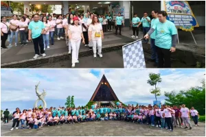 Filosofi Sehat Dirut Starry Rampengan: Ajak Civitas RSUP Kandou Disiplin Olahraga dan Jaga Lingkungan