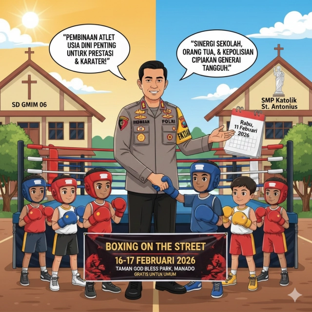 KBP Alexander Panelewen: Boxing on The Street Jadi Ajang Pembinaan Karakter Generasi Muda