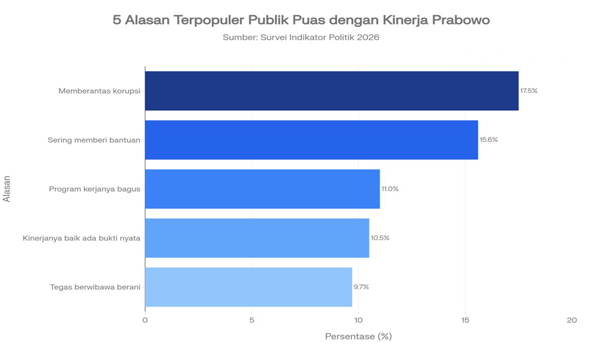 79,9% Rakyat Puas Prabowo! Ini 5 Alasan Utama yang Bikin Masyarakat Yakin