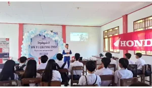 DAW ke SMK Negeri 1 Likupang Timur, Ajak Siswa Peduli Keselamatan Berkendara
