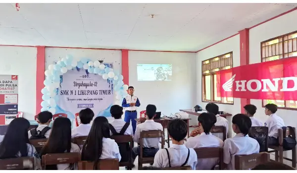DAW ke SMK Negeri 1 Likupang Timur, Ajak Siswa Peduli Keselamatan Berkendara