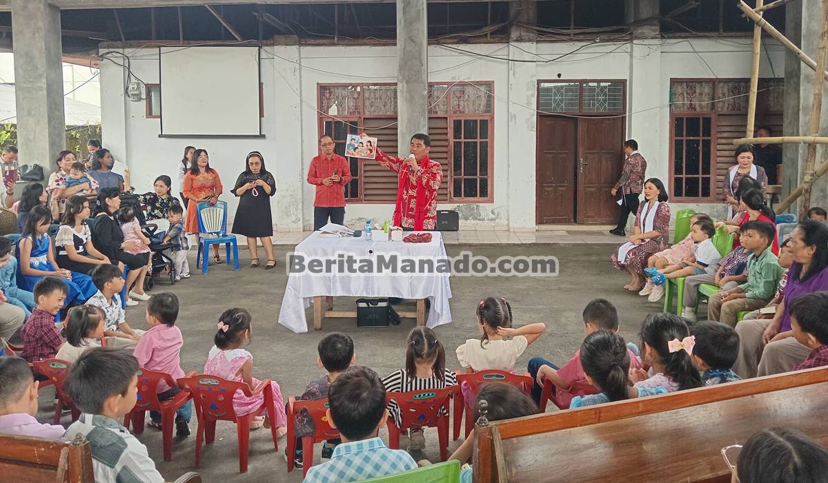 Gubernur Yulius Selvanus Ingin Bangun Aula GMIM Eben Haezer Bumi Beringin, Fokus untuk Ibadah Anak dan Pendidikan Jemaat