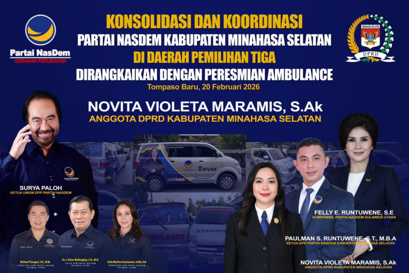 Hari Ini, Partai NasDem Minsel Gelar Konsolidasi di Dapil Tiga