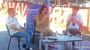 Sekda Lynda Watania Bahas Pilhut 2026 di RRI Manado