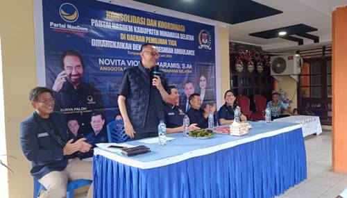 Konsolidasi dan Koordinasi Partai NasDem Dapil Tiga Minsel Sukses Digelar