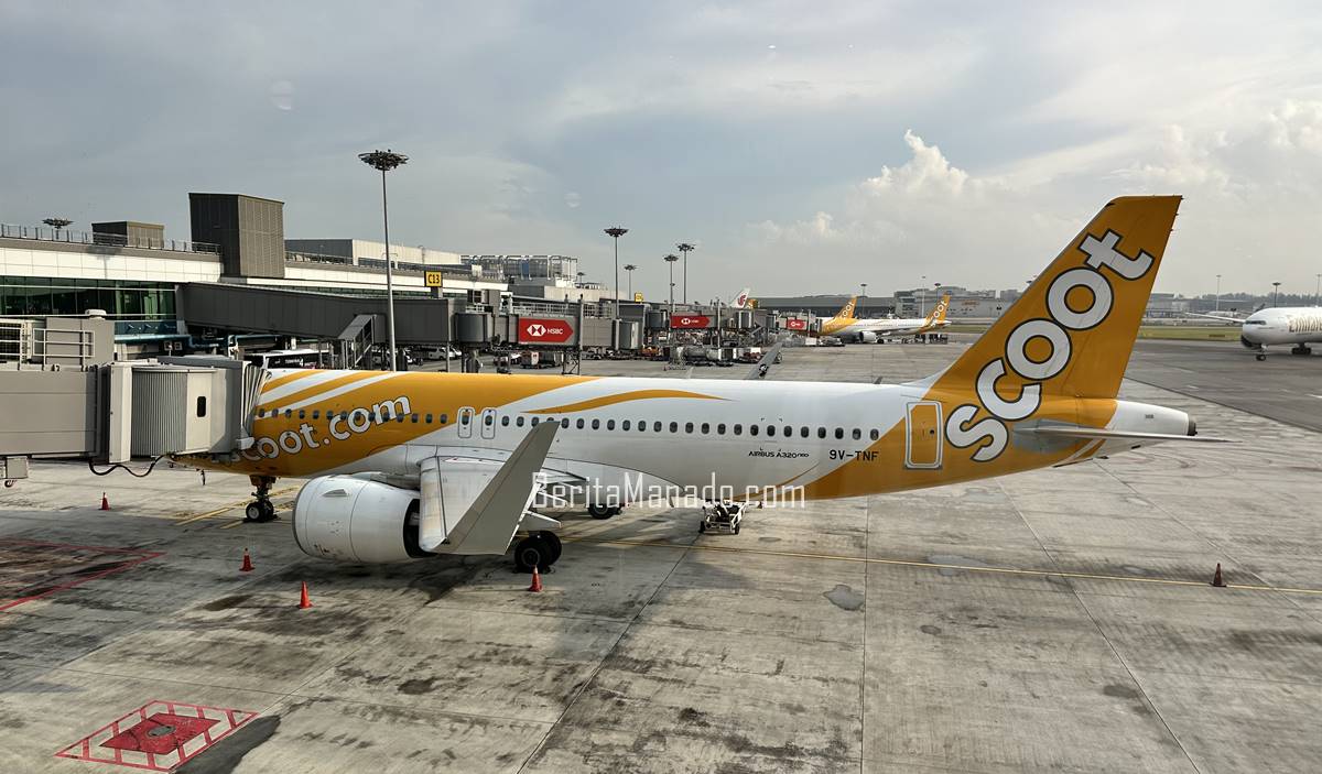 Warga Sulut Kini Bisa Terbang Lebih Mudah ke Singapura! Scoot Buka 6 Penerbangan Seminggu dari Manado