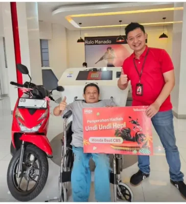Perjuangan Hidup Ronny Ba’u, Hadiah Motor Telkomsel untuk Sang Istri