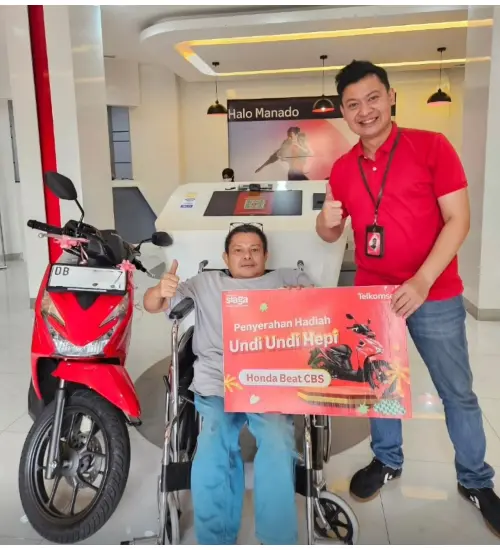 Perjuangan Hidup Ronny Ba’u, Hadiah Motor Telkomsel untuk Sang Istri