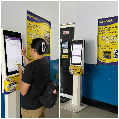 Layanan Makin Digital, Pelindo dan Easybook Hadirkan Mesin Self Check In di Pelabuhan Manado