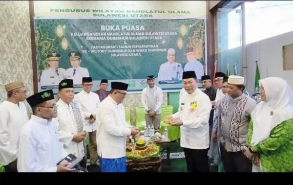 Wagub Sulut Hadiri Buka Puasa Bersama PWNU, Sekaligus Syukuran Setahun Kepemimpinan Yulius Selvanus–Victor Mailangkay