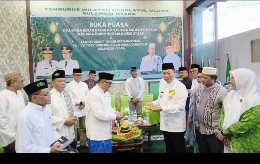 Wagub Sulut Hadiri Buka Puasa Bersama PWNU, Sekaligus Syukuran Setahun Kepemimpinan Yulius Selvanus–Victor Mailangkay