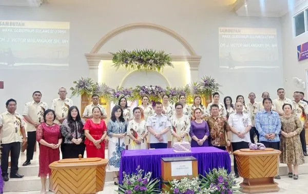 Wagub Victor Mailangkay Hadiri Ibadah Syukur HUT ke-4 dan Pentahbisan Gedung GMIM El-Roi Malalayang