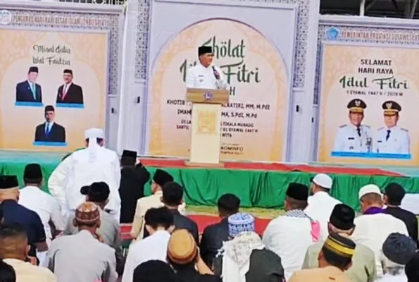 Suasana Haru di Tikala, Gubernur Yulius Selvanus Sampaikan Pesan Penting di Hari Kemenangan