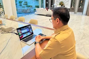 Rakor Bersama Kemendagri, Joune Ganda Komitmen Kendalikan Inflasi, Dukung Program Strategis Nasional