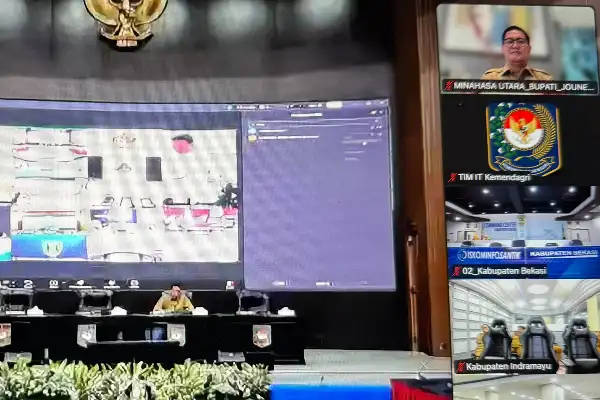 Rakor Bersama Kemendagri, Joune Ganda Komitmen Kendalikan Inflasi, Dukung Program Strategis Nasional