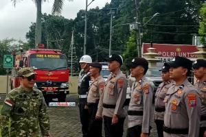Apel Operasi Ketupat 2026 di Polres Minahasa Utara, Joune Ganda Tekankan Sinergi Pengamanan Lebaran