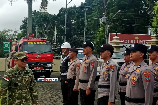 Apel Operasi Ketupat 2026 di Polres Minahasa Utara, Joune Ganda Tekankan Sinergi Pengamanan Lebaran