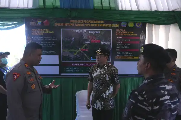 Pastikan Keamanan Lebaran, Bupati Joune Ganda Turun Langsung ke Pos Pengamanan