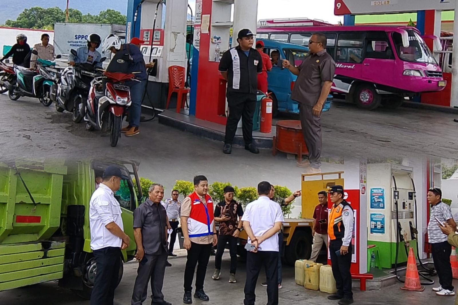 Seriusi Keluhan Warga, Anggota DPRD dan Pemkot Bitung Sidak Ke Sejumlah SPBU