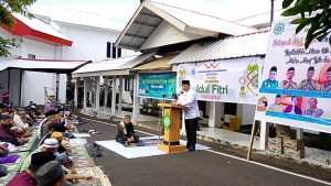 Muhammadiyah Bitung Gelar Sholat Idul Fitri, Wakil Wali Kota Randito Maringka Hadir dan Sampaikan Pesan Kebersamaan